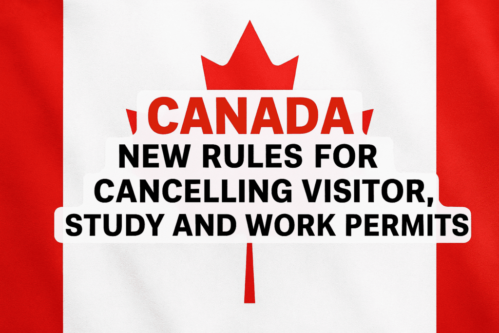 Canada permit cancellation rule announcement
